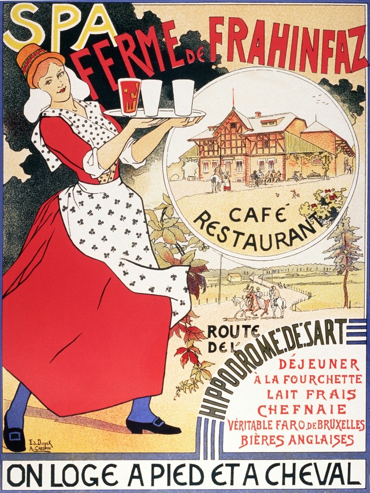 Spa Ferme de Frahinfaz Nouveau Decor Poster. Graphic Art. Interior Design 2389