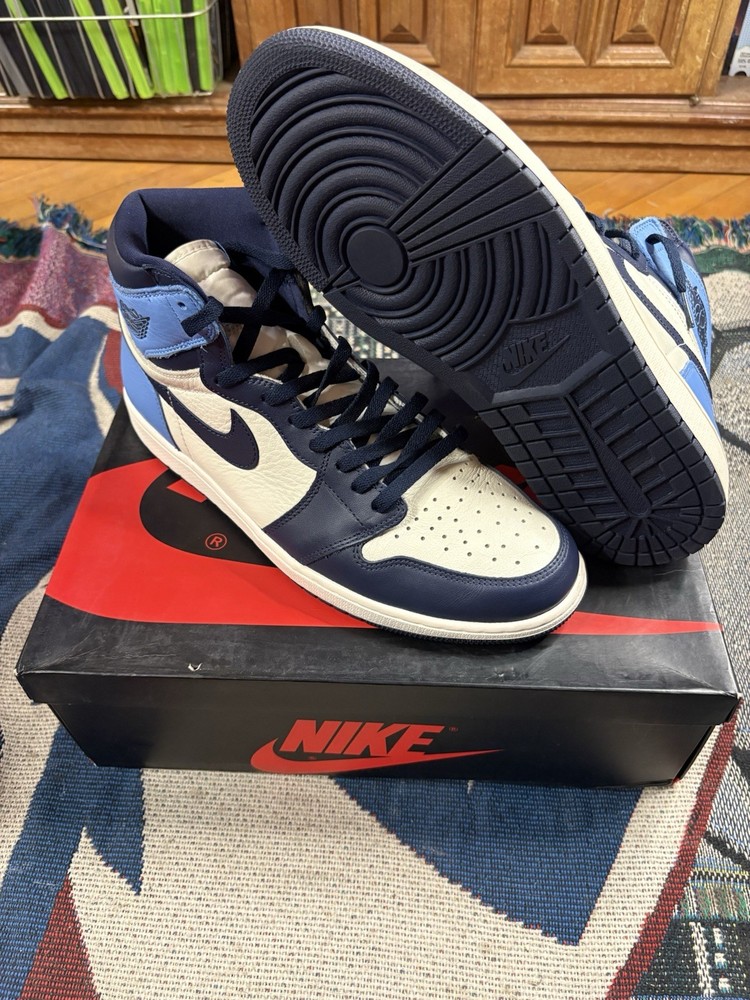 Size 13 - Jordan 1 Retro OG High Obsidian UNC 2019