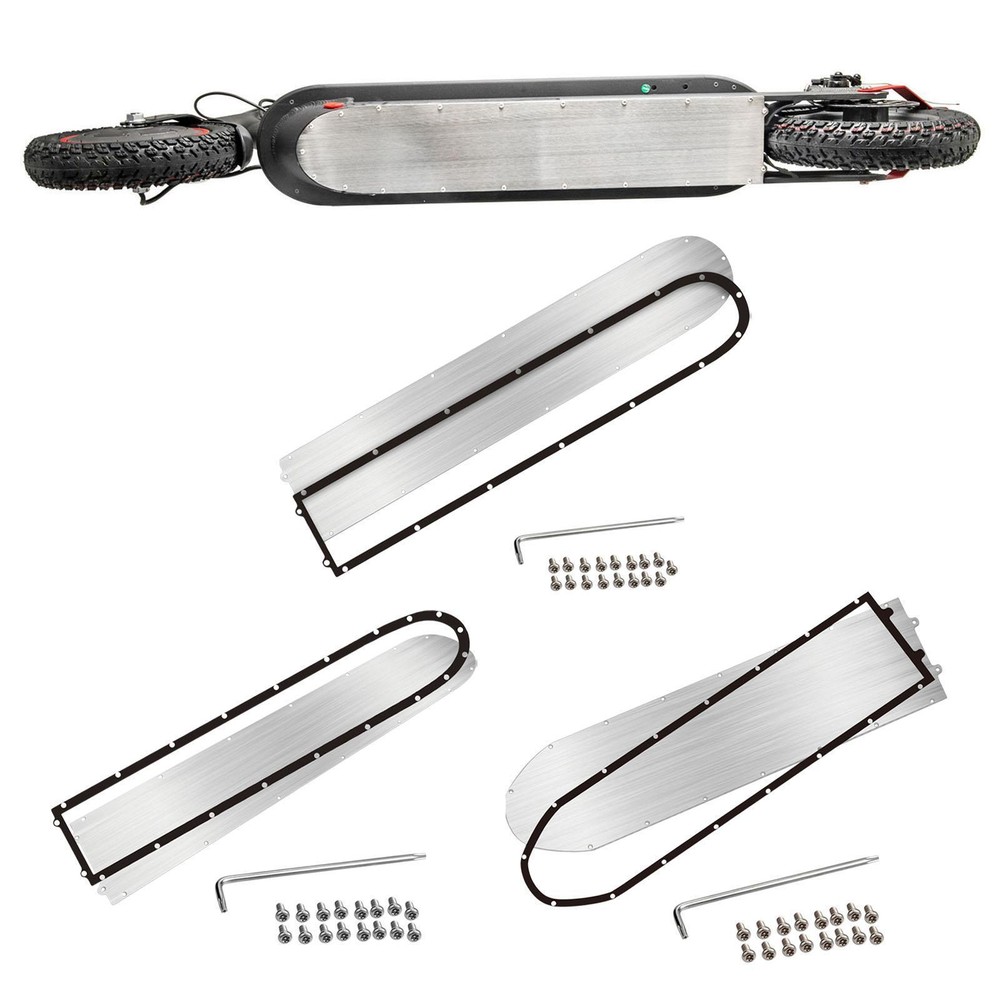 Scooter Bottom Battery Cover Plate Stainless Steel Waterproof Anti-Collision