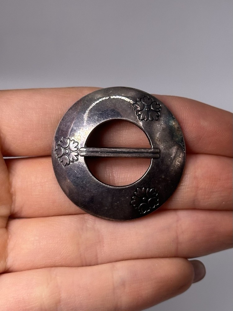 Vintage Kalevala Koru Lori 925 Sterling Silver Brooch Holger Lindström