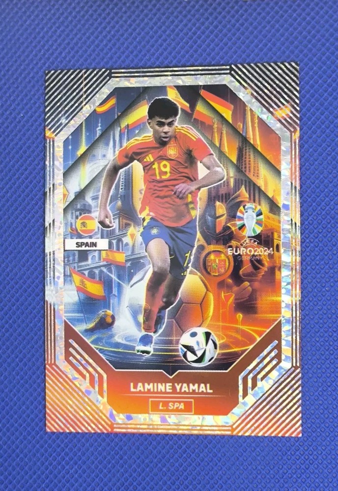 2024 UEFA EURO GERMANY EF Card LAMINE YAMAL LANDMARK Foil Fan Art