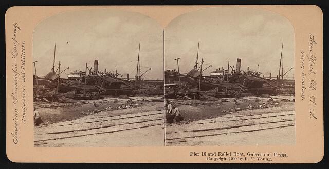 Photo:Pier 16 and relief boat, Galveston, Texas 1