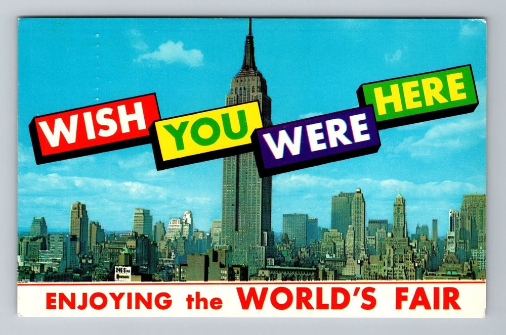 New York City NY, General Greeting, Empire State Building, Vintage Postcard