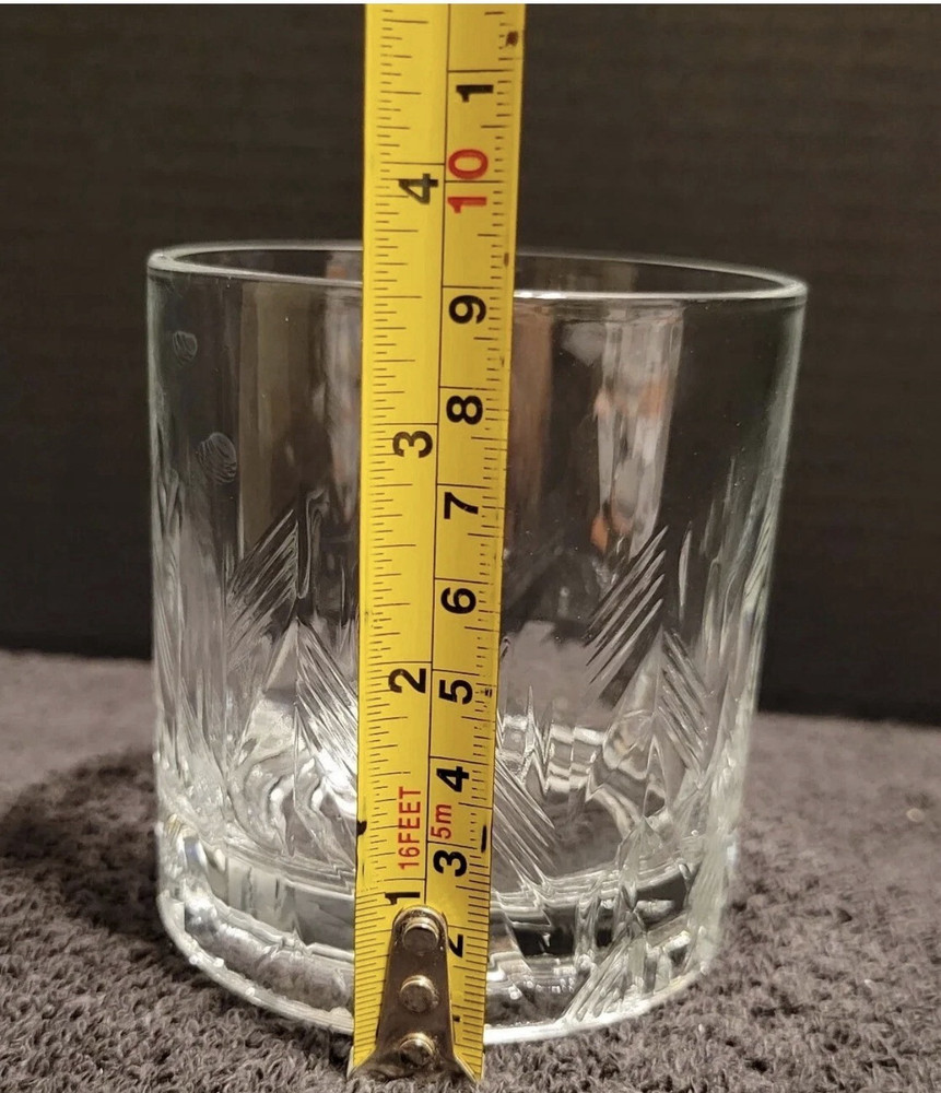 Grey Goose Cut Glass Rocks Glass Clear Decorative 4
