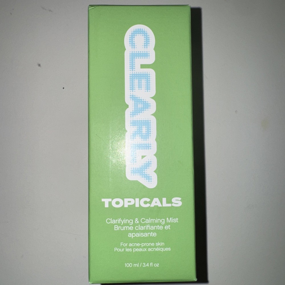 Clearly Topicals Acne Clarifying And Calming Mist. 3.4 Fl Oz Exp 6/27 NIB!