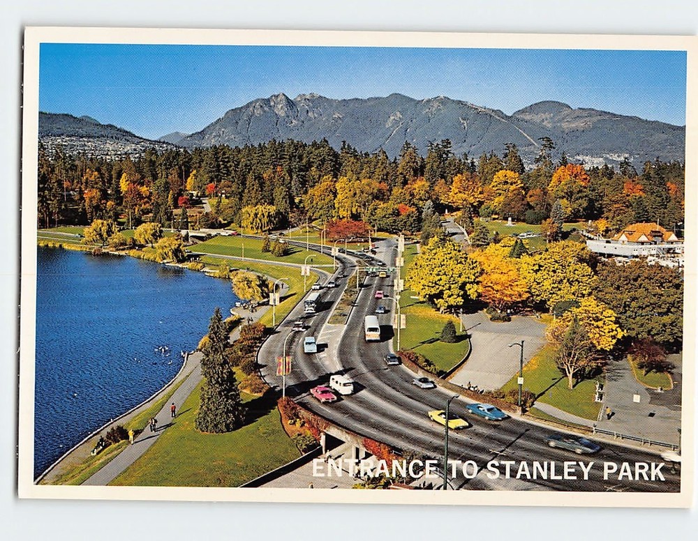 Postcard Entrance to Stanley Park Vancouver BC Canada