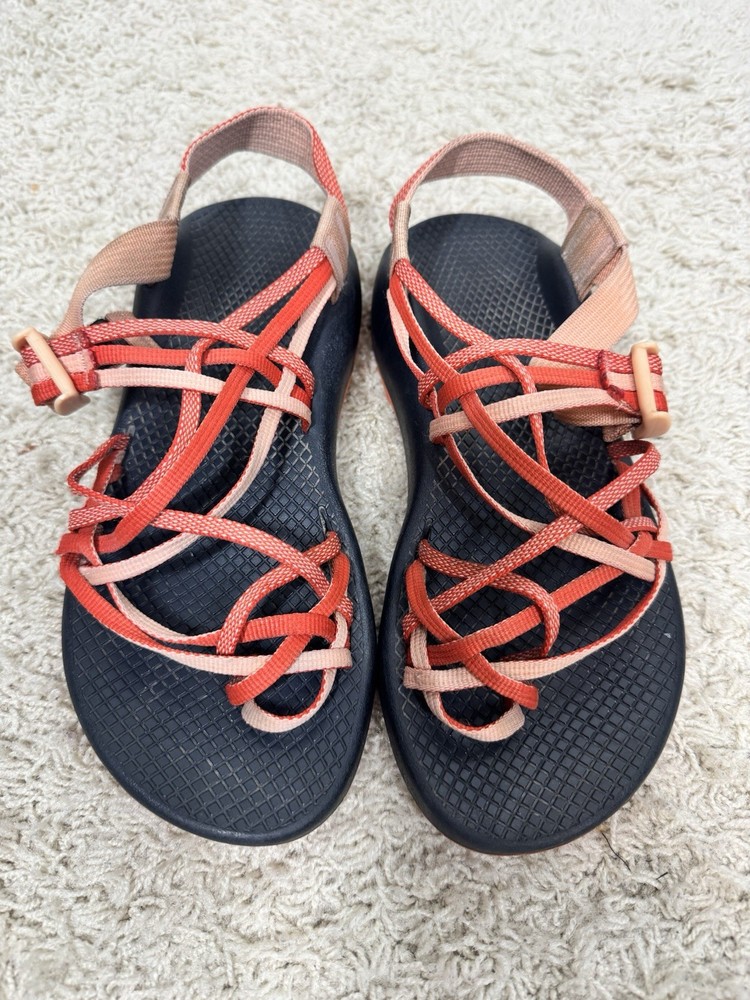 Chaco Women’s Z Cloud X2 Orange Strappy Sandals Waterproof Sport Hiking Size 7 M