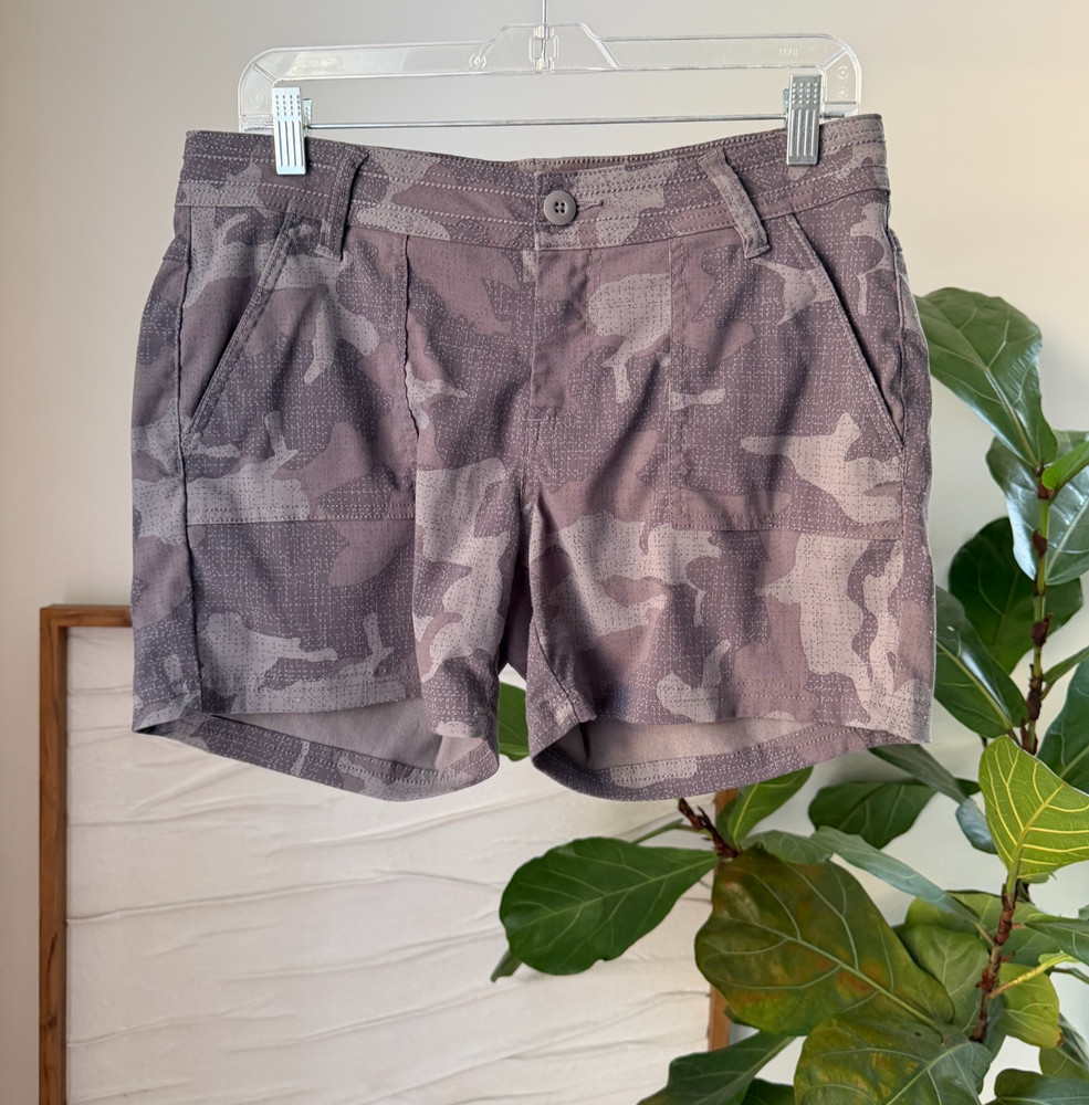 Women's PRANA Olivia Gravel Camo Hike Trail Shorts  5