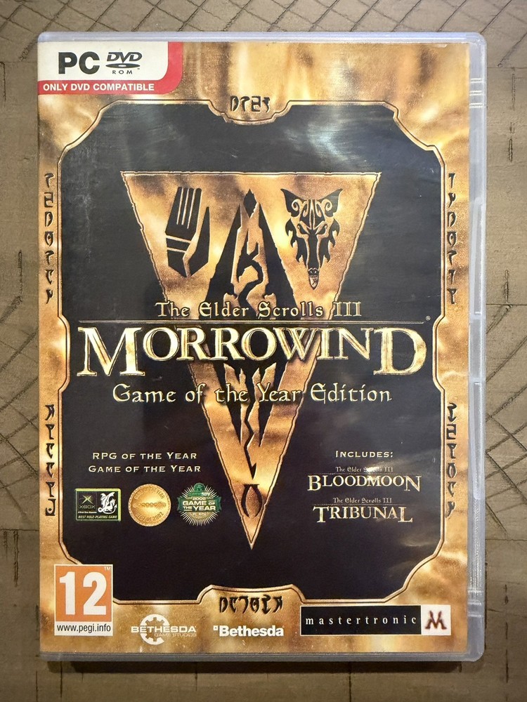 Elder Scrolls III: Morrowind -- Game of the Year Edition PAL (PC, 2003)