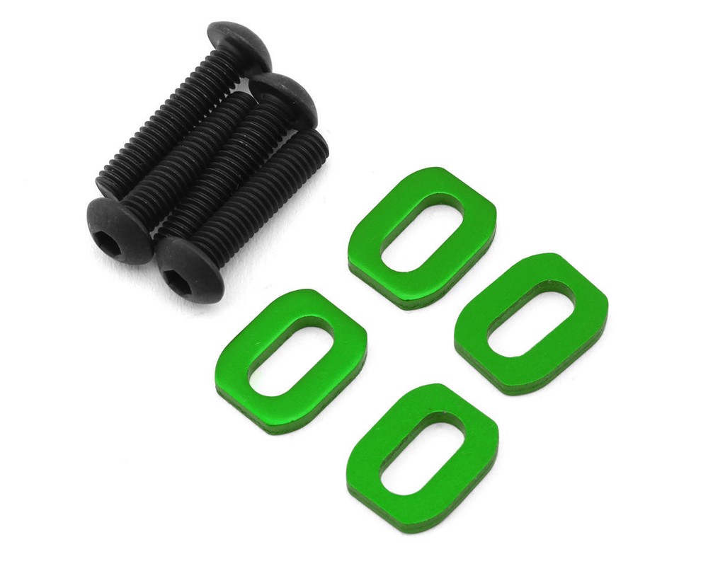 Traxxas X-Maxx/XRT Aluminum Motor Mount Washers (Green) (4) [TRA7759G]