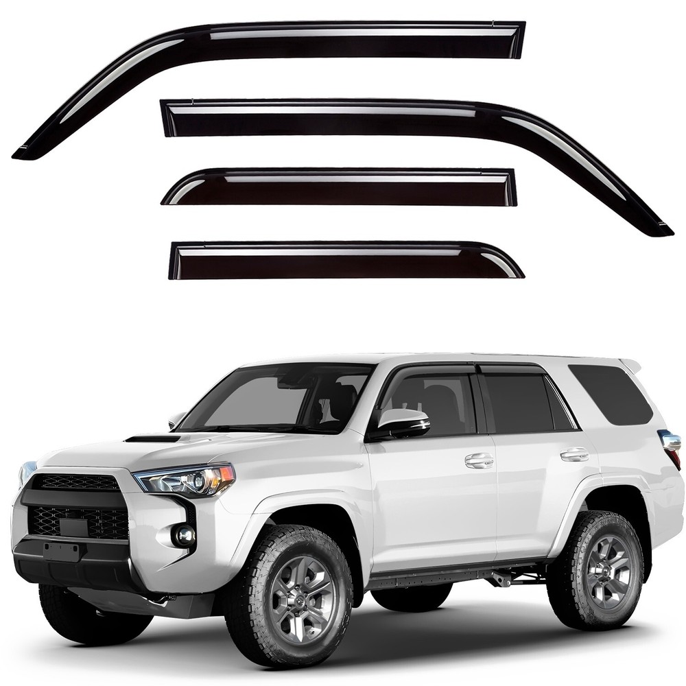 Sun Rain Visors Wind Rain Guards for 2010-2024 Toyota 4Runner
