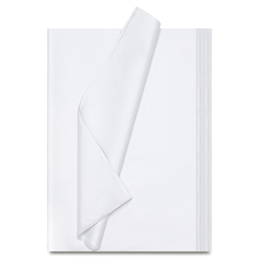 White Tissue Paper for Gift Bags, 115 Sheets of 14 x 20 Inches White Wrapping...