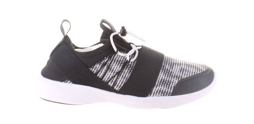Vionic Womens Sky Alaina Black and White Walking Shoes Size 5 (Wide)