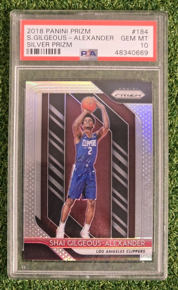 2018-19 Panini Prizm Silver Shai Gilgeous-Alexander #184 PSA 10 Rookie MVP?