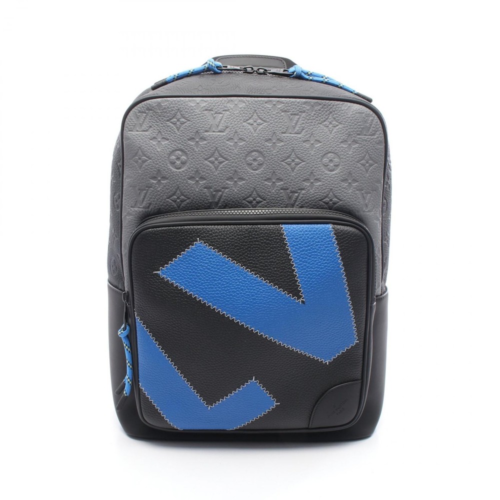 LOUIS VUITTON Dean Rucksack Backpack M59924 Monogram Taurillon　leather Black