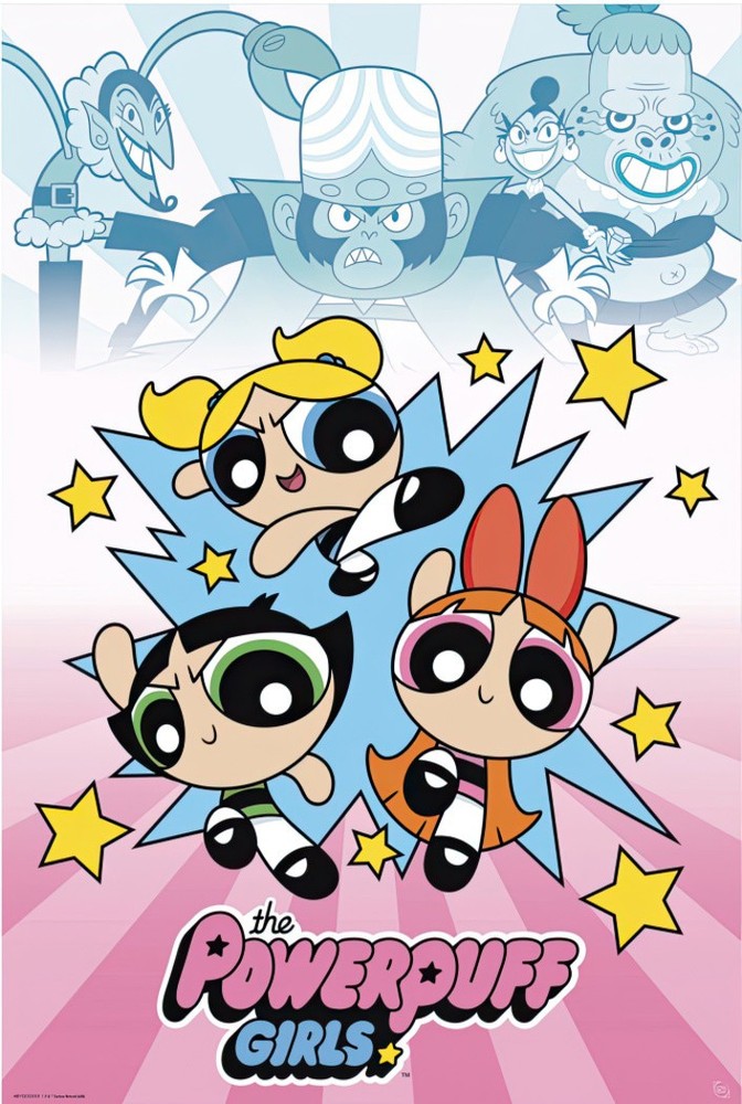 The Powerpuff Girls - TV Show Poster (Girls Vs. Villains) (Size: 24
