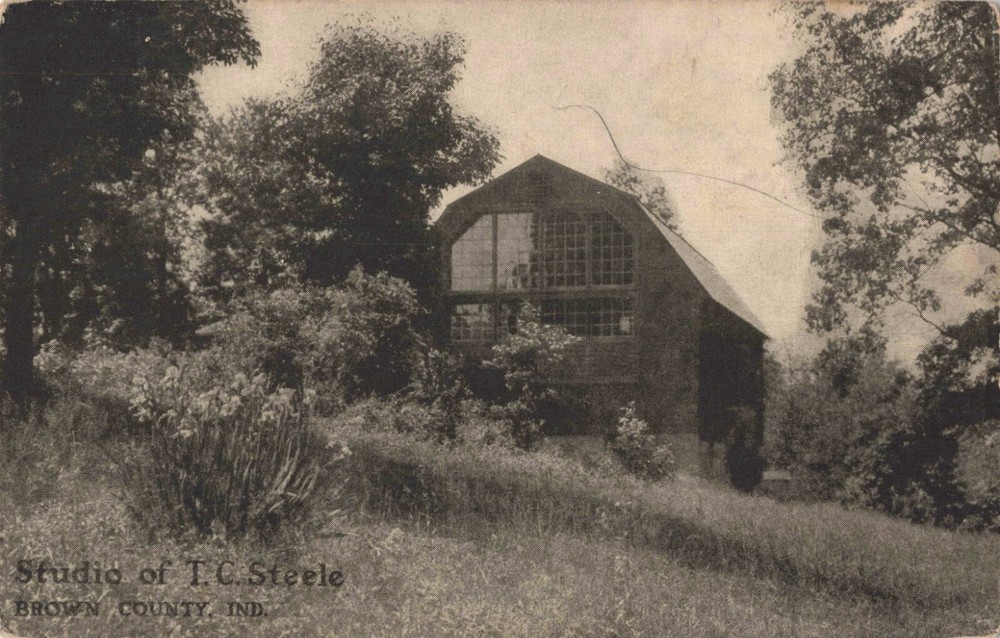 Art Studio of T.C. Steele Brown County Indiana IN c1910 Postcard