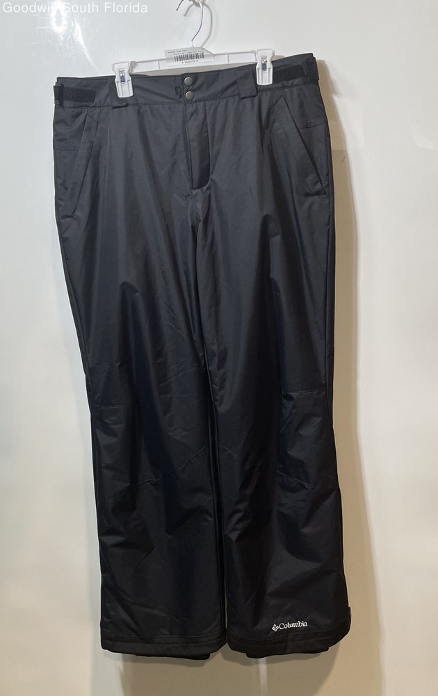 Columbia Mens Omni-Tech Black Insulated Waterproof Ski Snow Pants Size L