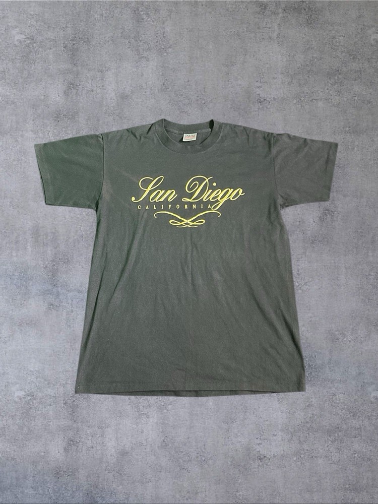 Vintage 90s San Diego California T Shirt Single Stitch Size Large Graphic
