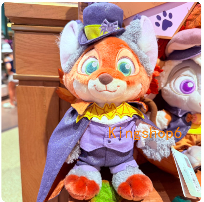 Shanghai Disney 2025 halloween zootopia Nick plush authentic Doll disneyland