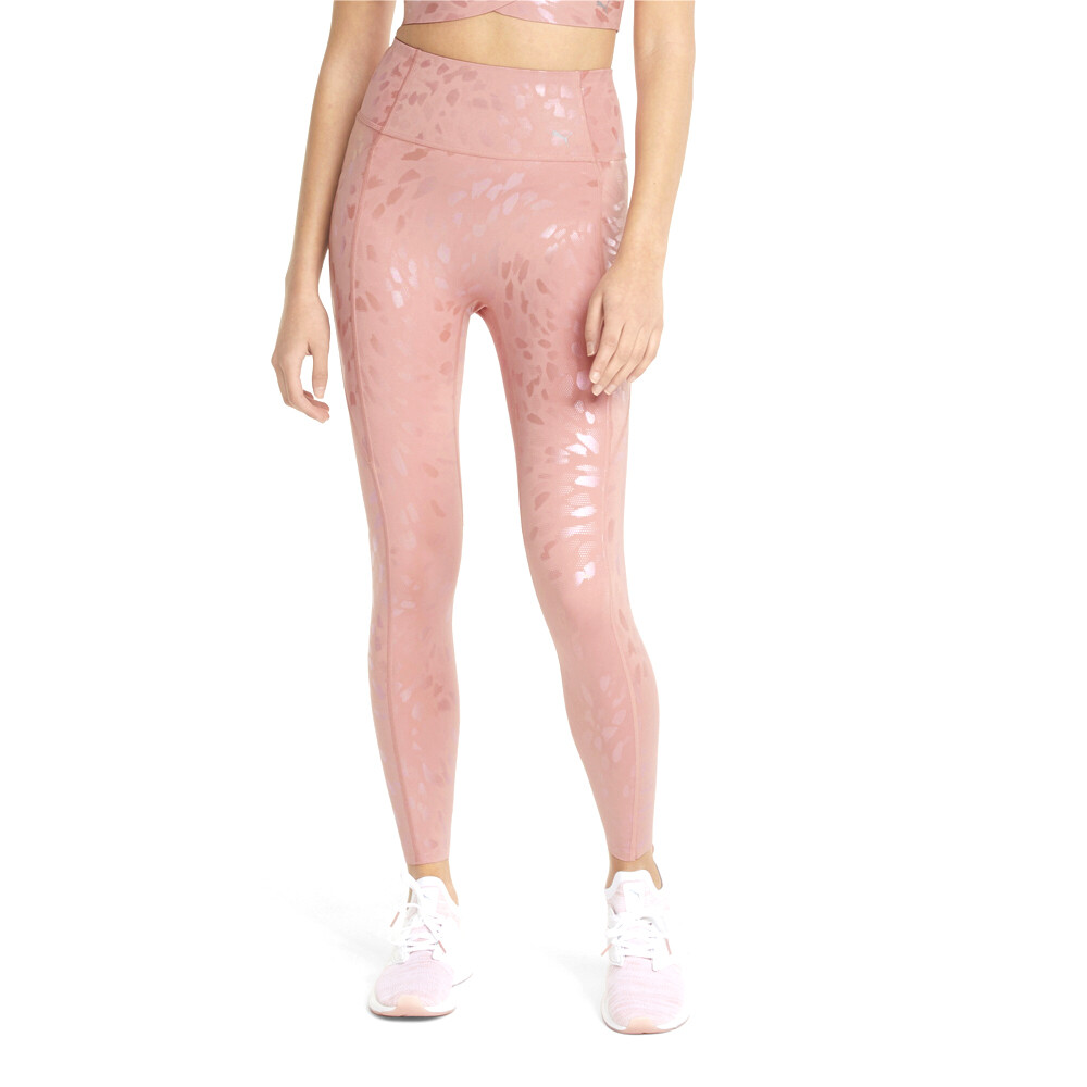 Puma Forever Luxe Ellavate Graphic High Waist 78 Leggings Womens Pink Athletic C