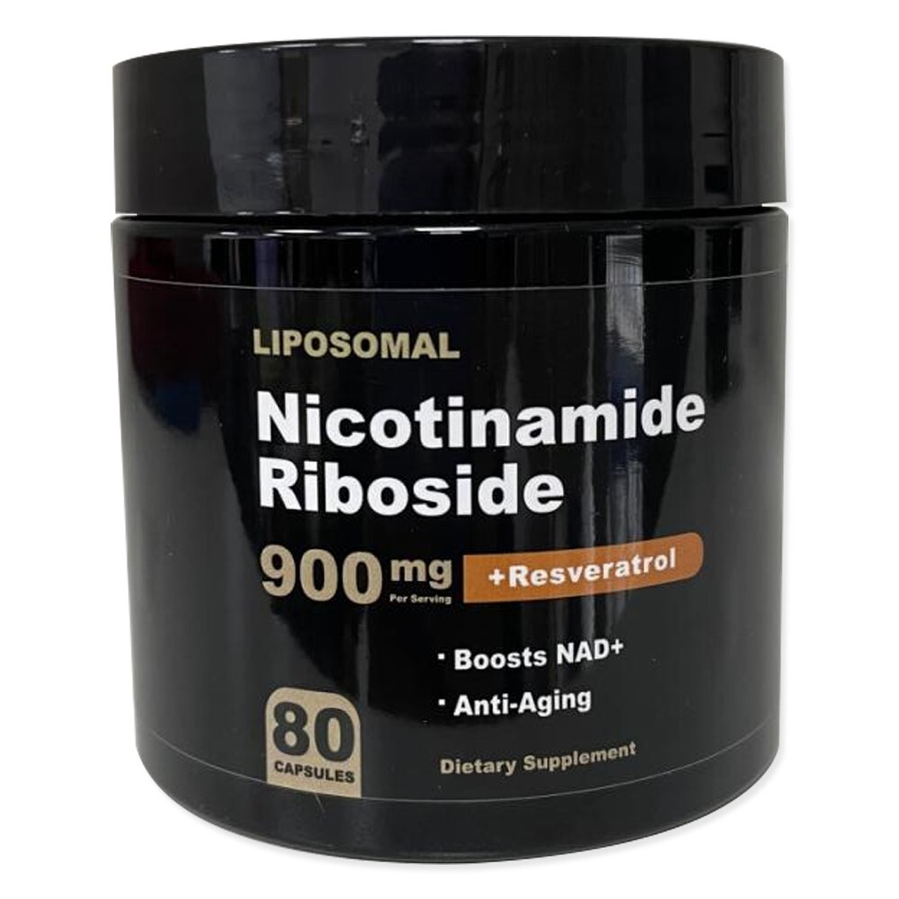 Advanced NAD+ Supplement -Nicotinamide Riboside Resverato Anti-Aging 80 Capsules