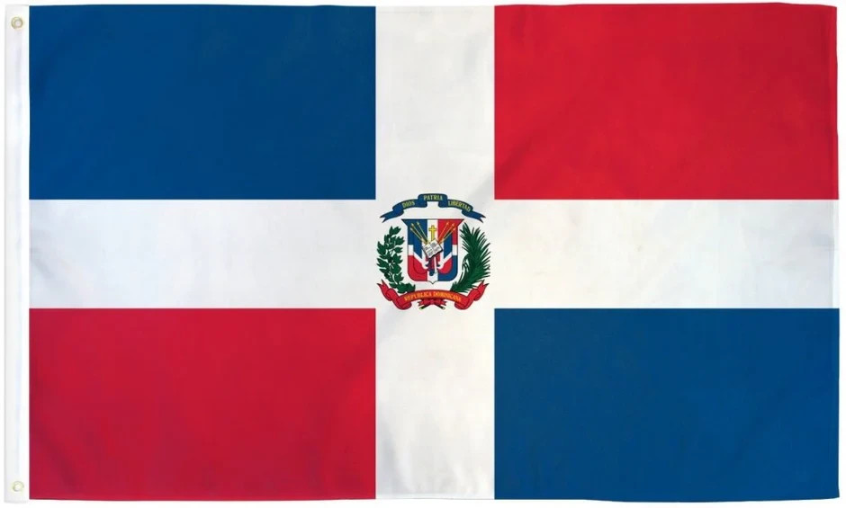 Dominican Republic 2x3ft Poly Flag International Latin Country National Flag