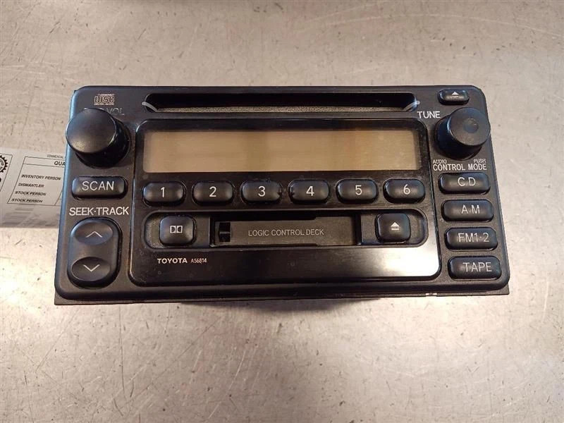 2000-2002 Toyota Celica Radio Receiver w/ CD Cassette ID A56814 OEM