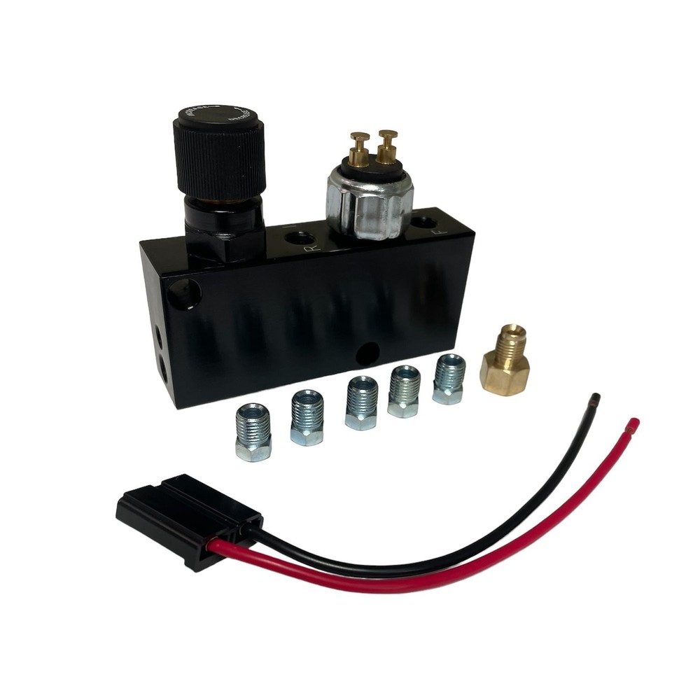 Leed Brakes PVC-B Proportioning Valve & Distribution Block Adjustable Black Incl