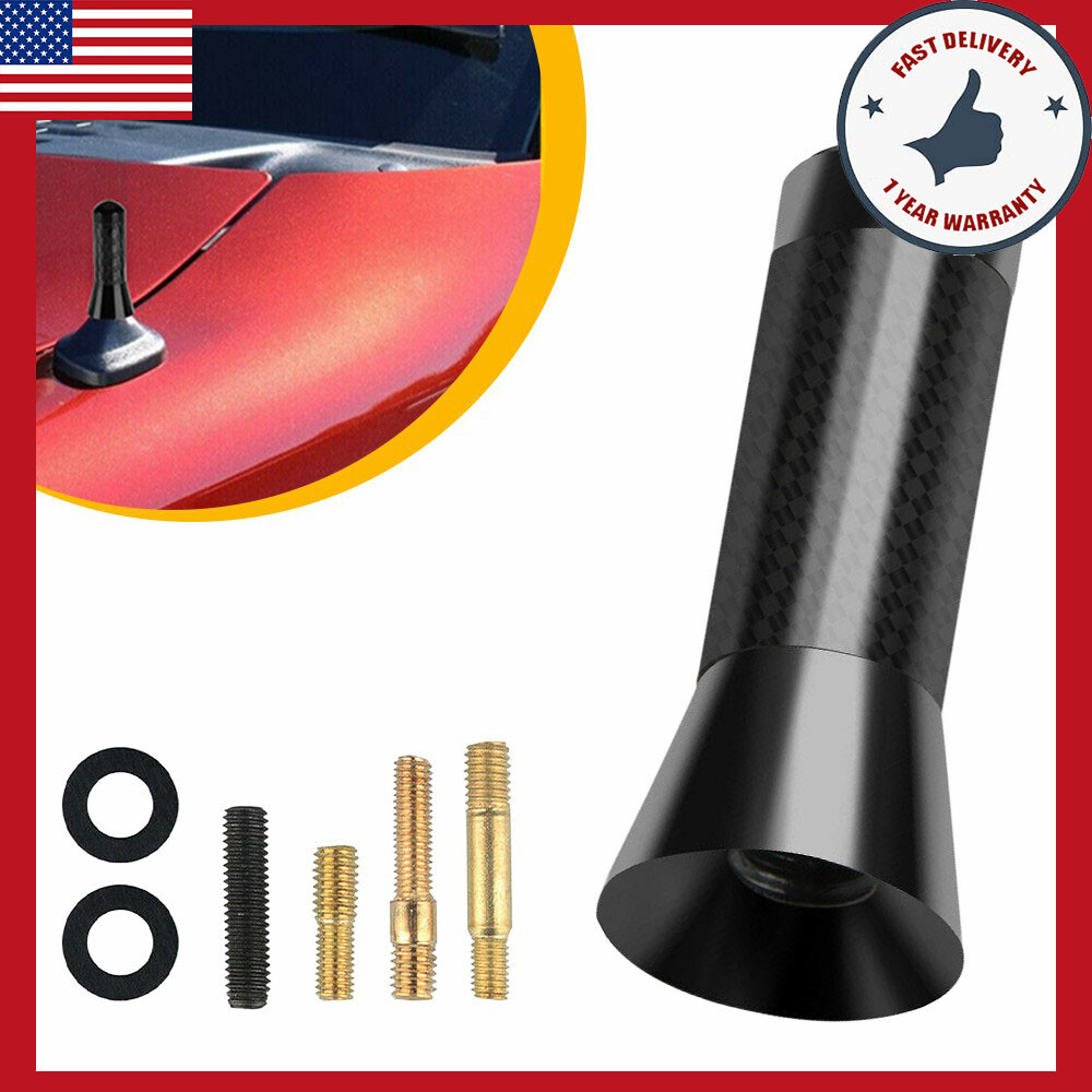 1.4inch Carbon Fiber Short Antenna Vehicle Car Radio Truck Aluminum Universal