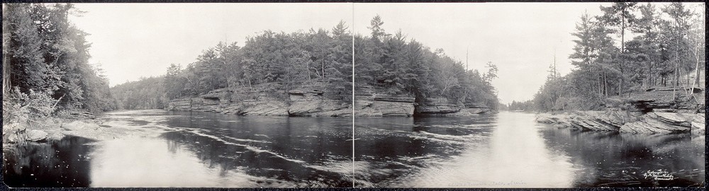 Photo:1911 Panoramic: Elbow,Narrows,Dells of the Wisconsin