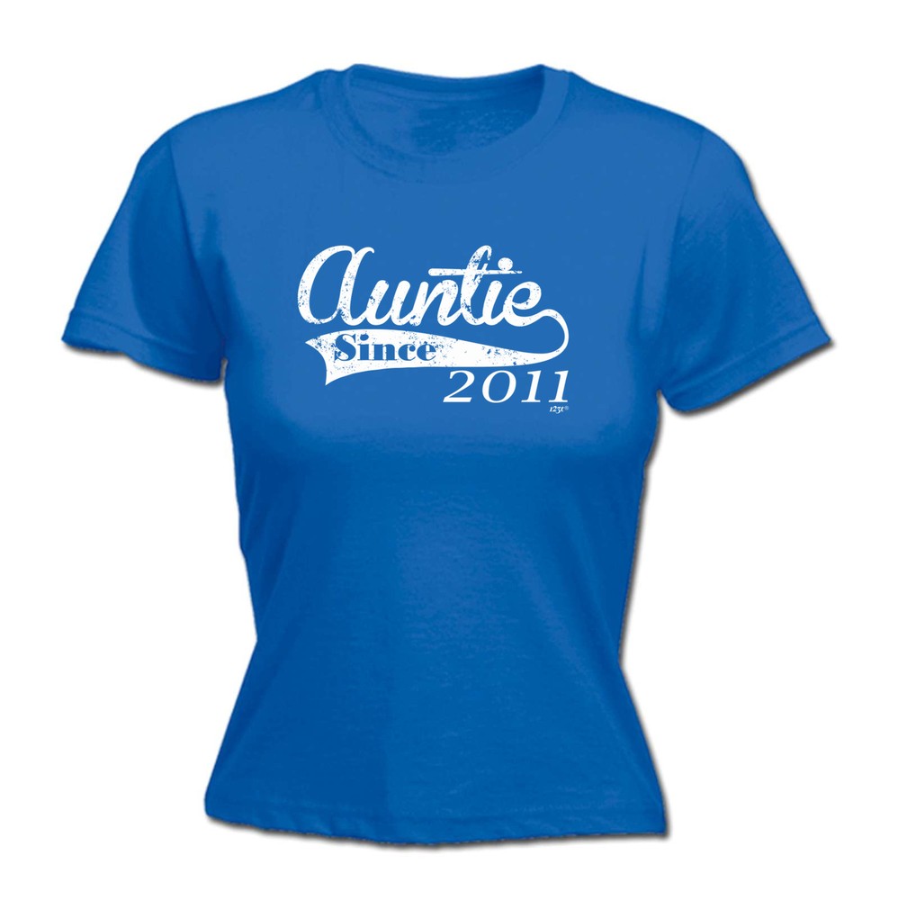 Auntie Since 2011 - Womens T Shirt Funny T-Shirt Novelty gift tshirt