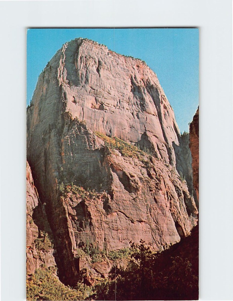 Postcard Great White Throne Zion National Park Utah USA