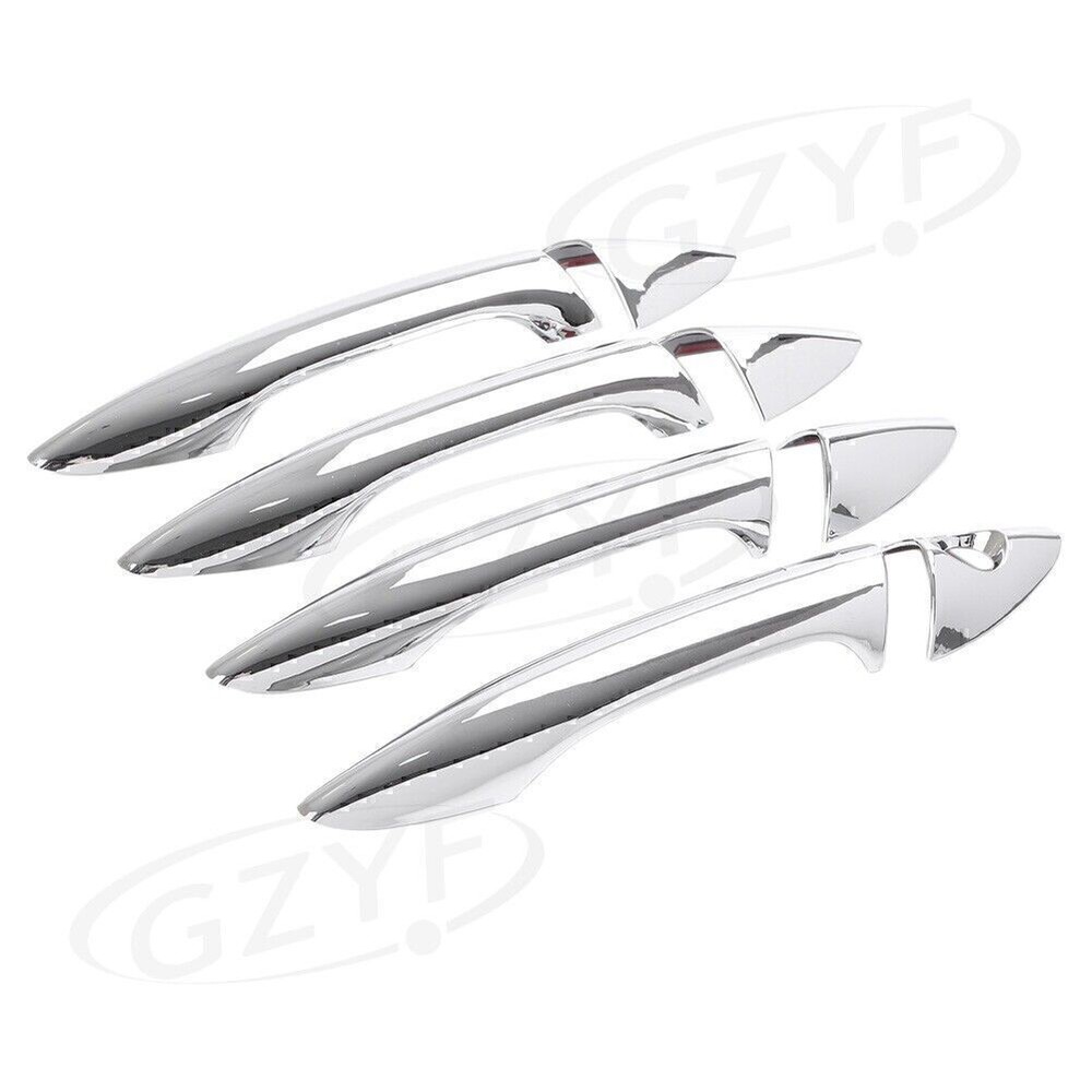 4x For Hyundai Elantra 2012-2014 Chrome Outside Door Handle Bar Cover Trims US
