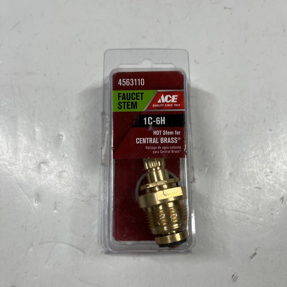 Ace Hot Faucet Stem Cartridge for Central Brass 1C-6H 4563110 Replacement-image