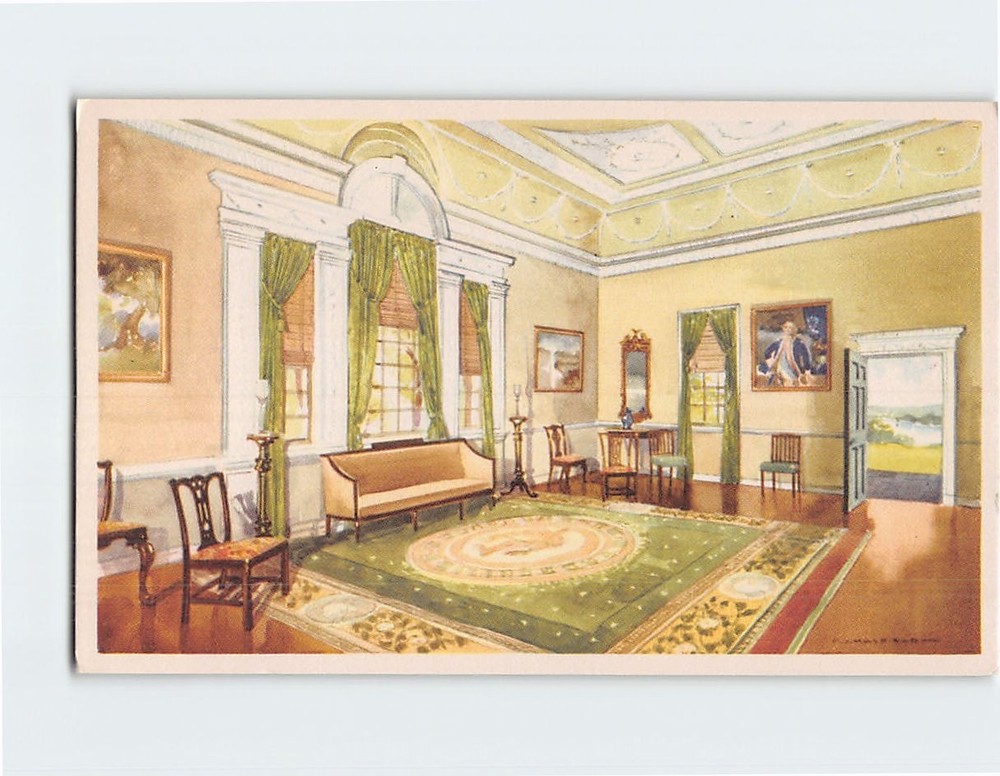 Postcard The Banquet Hall Mount Vernon Virginia USA