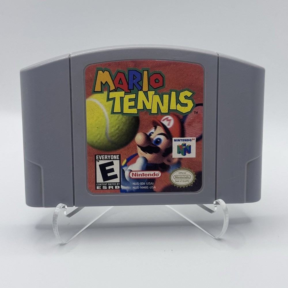 Mario Tennis (Nintendo 64, N64 2000) Authentic Cart. Tested + Working + 💎Mint💎