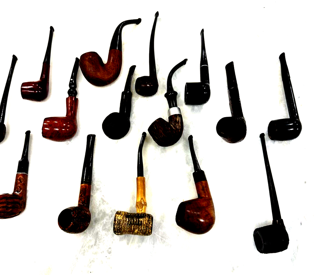 Lot # 2 of 15 vintage Estate Handmade  Smoking pipes well used  1960s-70s As-Is