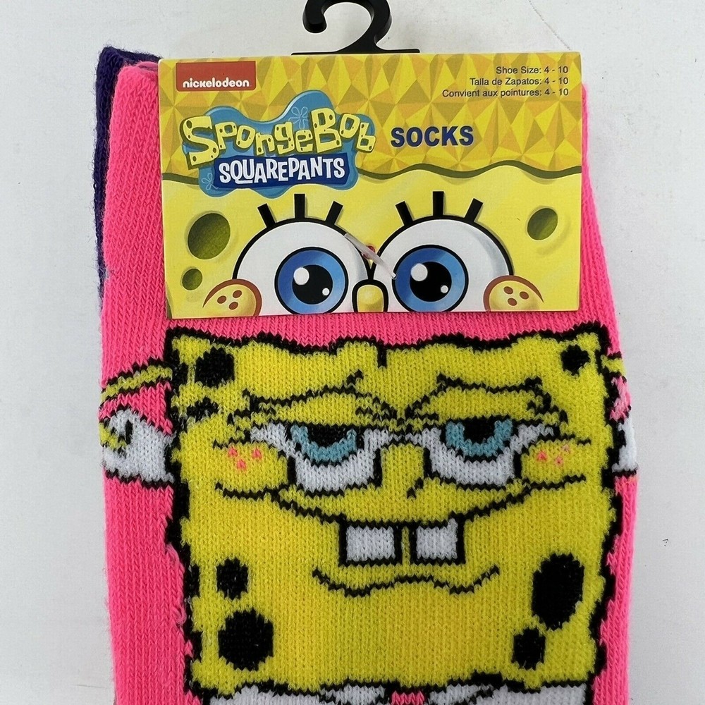 Nickelodeon Spongebob Squarepants Patrick Womens Socks Size 4-11
