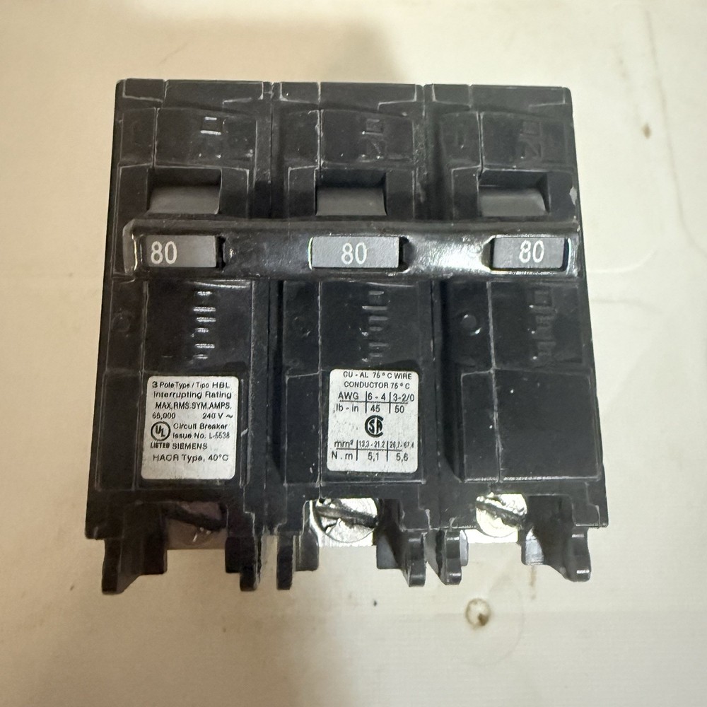 Siemens HBL380 Circuit Breaker