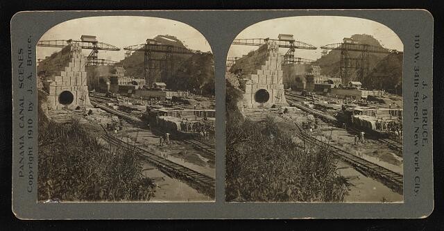 Photo:Pedro Miguel Locks, Panama Canal 1910 1