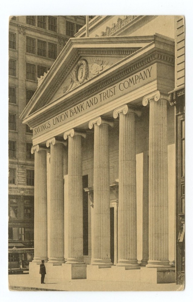 Savings Union Bank and Trust Business Advertising Postcard