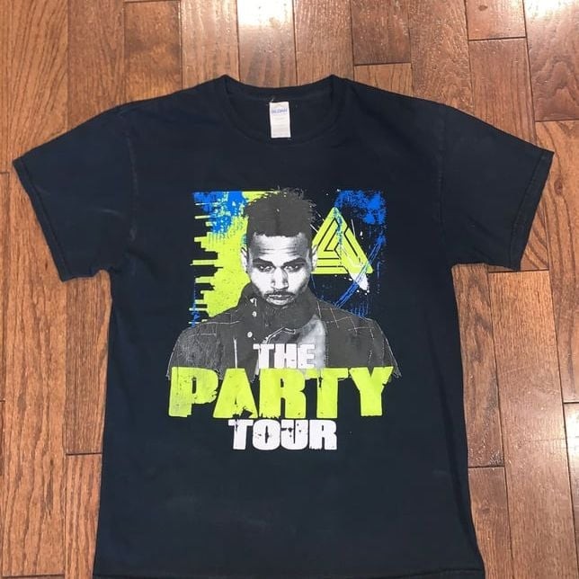 Chris Brown Party Tour T-Shirt 50 Cent – Size M