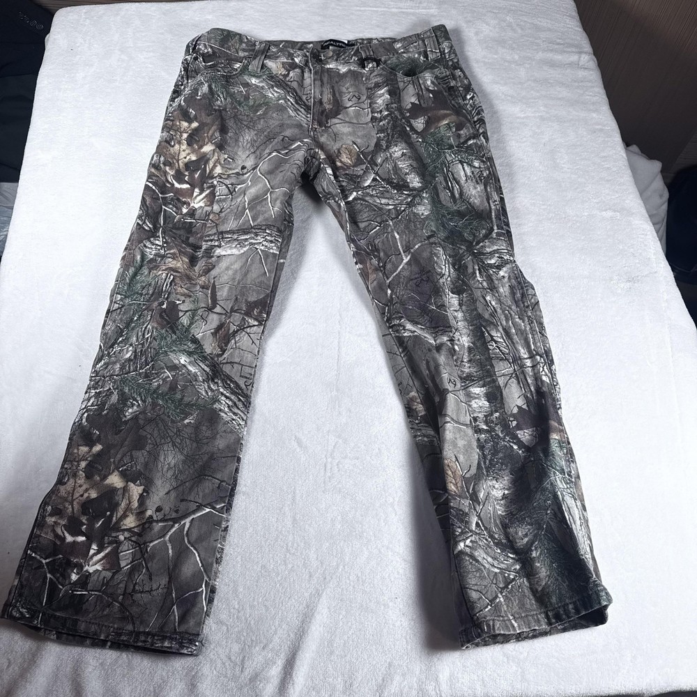 Realtree Pants Mens 38x32 Camouflage Cotton Chino Hunting Outdoor Workwear