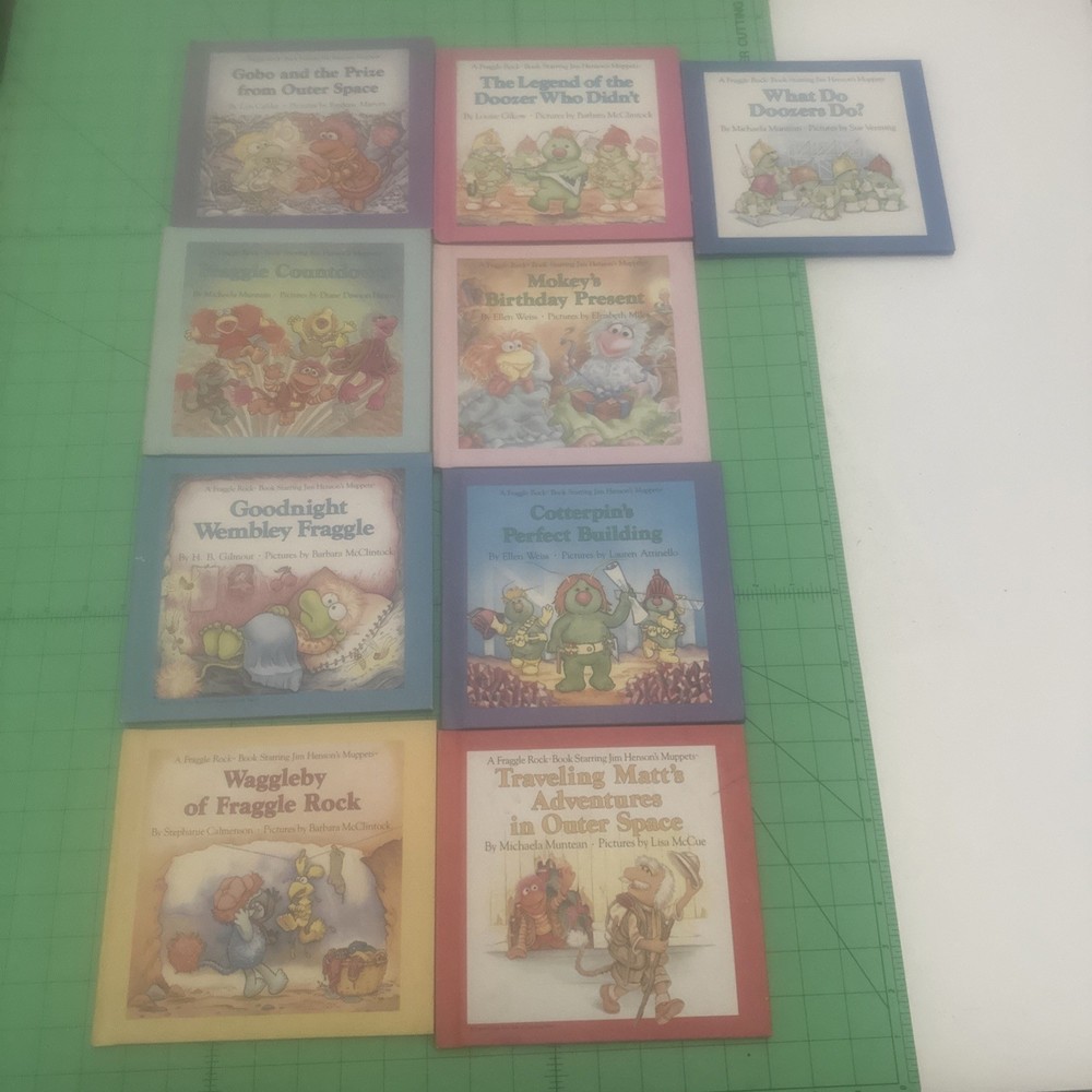 Fraggle Rock Book Club Weekly Reader Books Lot Of 9 Hardcover 1980s Vintage