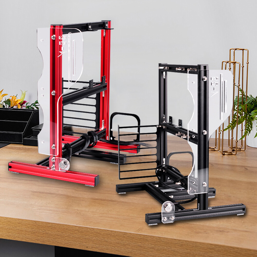 ATX ITX Open Air Case Water Cooling PC Frame Test Bench Fan Stand Chassic NEW US