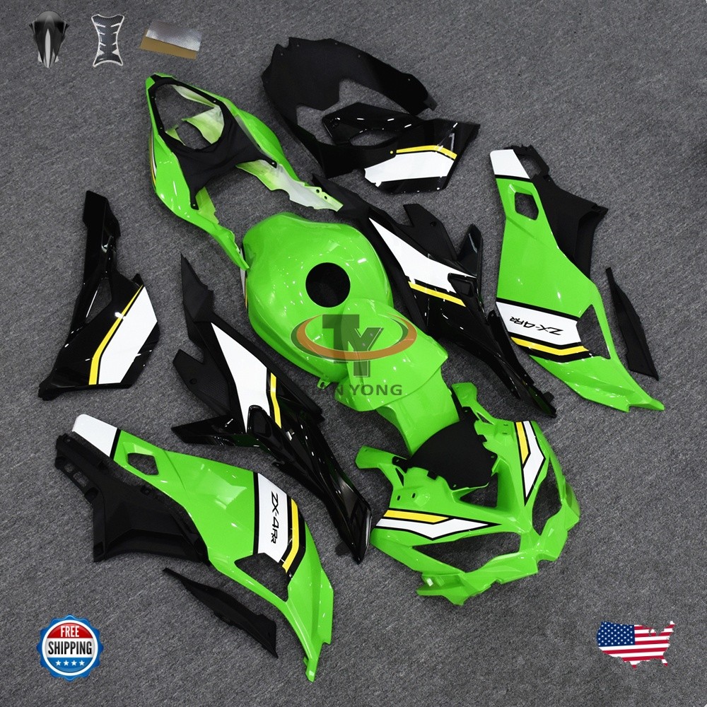 Green Yellow Fairing Kit W/Tank For Kawasaki Ninja ZX4R ZX4RR 2023-2025 ZX-25R