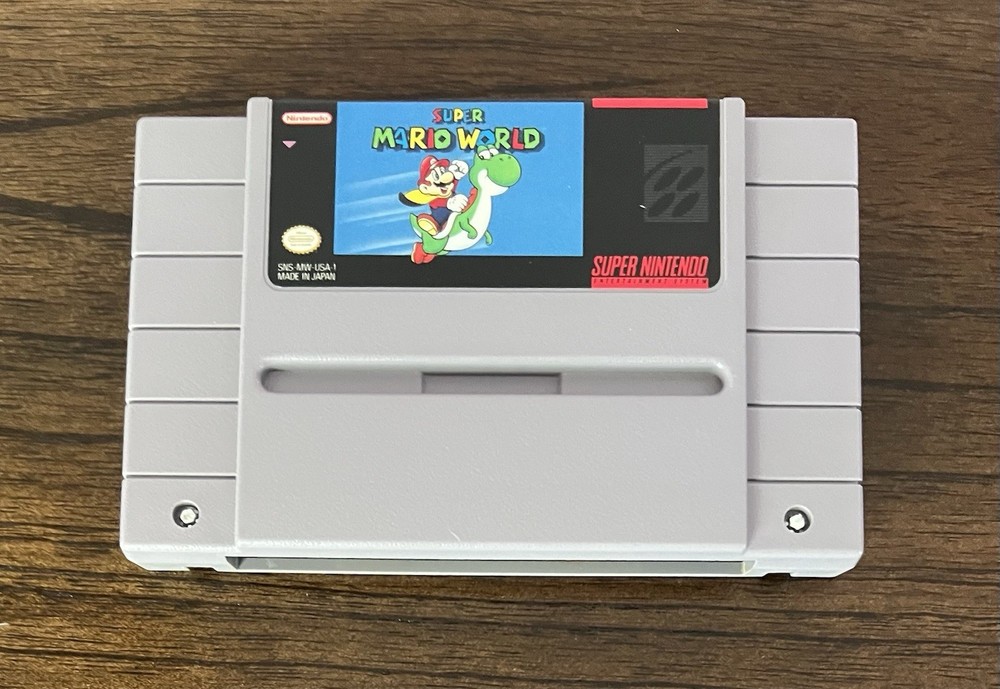 Super Mario World Nintendo SNES Authentic Game Cartridge (1991)