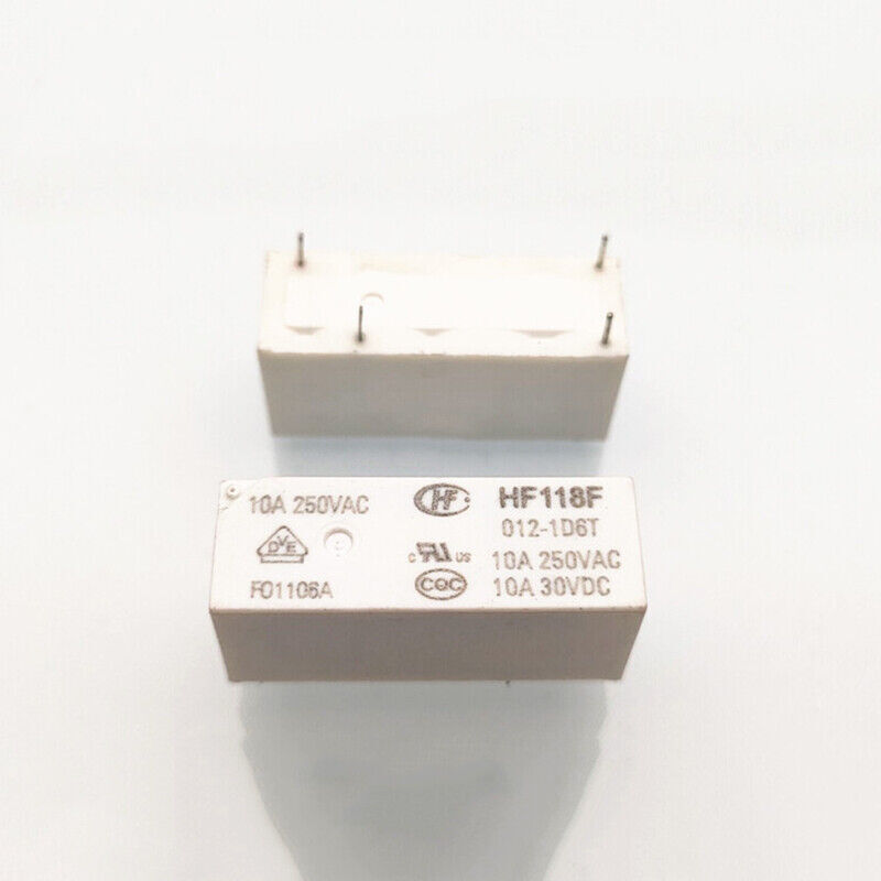 1Pc HF118F-012-1D6T 12VDC Power Relay 4Pins 10A 250VAC #sumaik11