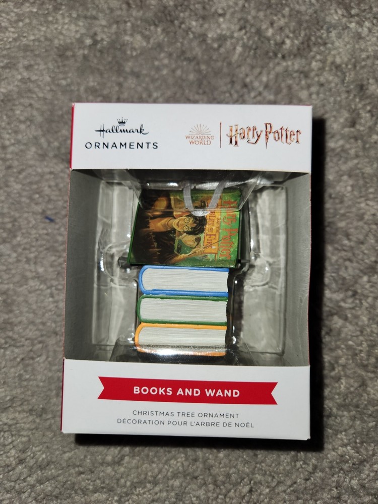 Harry Potter Book and Wand Christmas Tree Ornament by Hallmark  